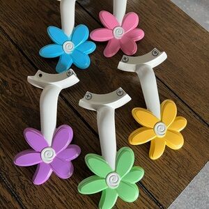Set of 5 Daisy Flower Ceiling Fan Blade Holders Replacement Arm Brackets